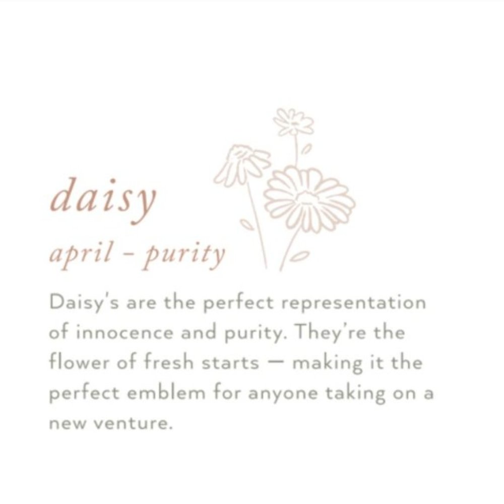 April Daisy Bohemian Birth Flower Charm Necklace - Picture 8 of 14